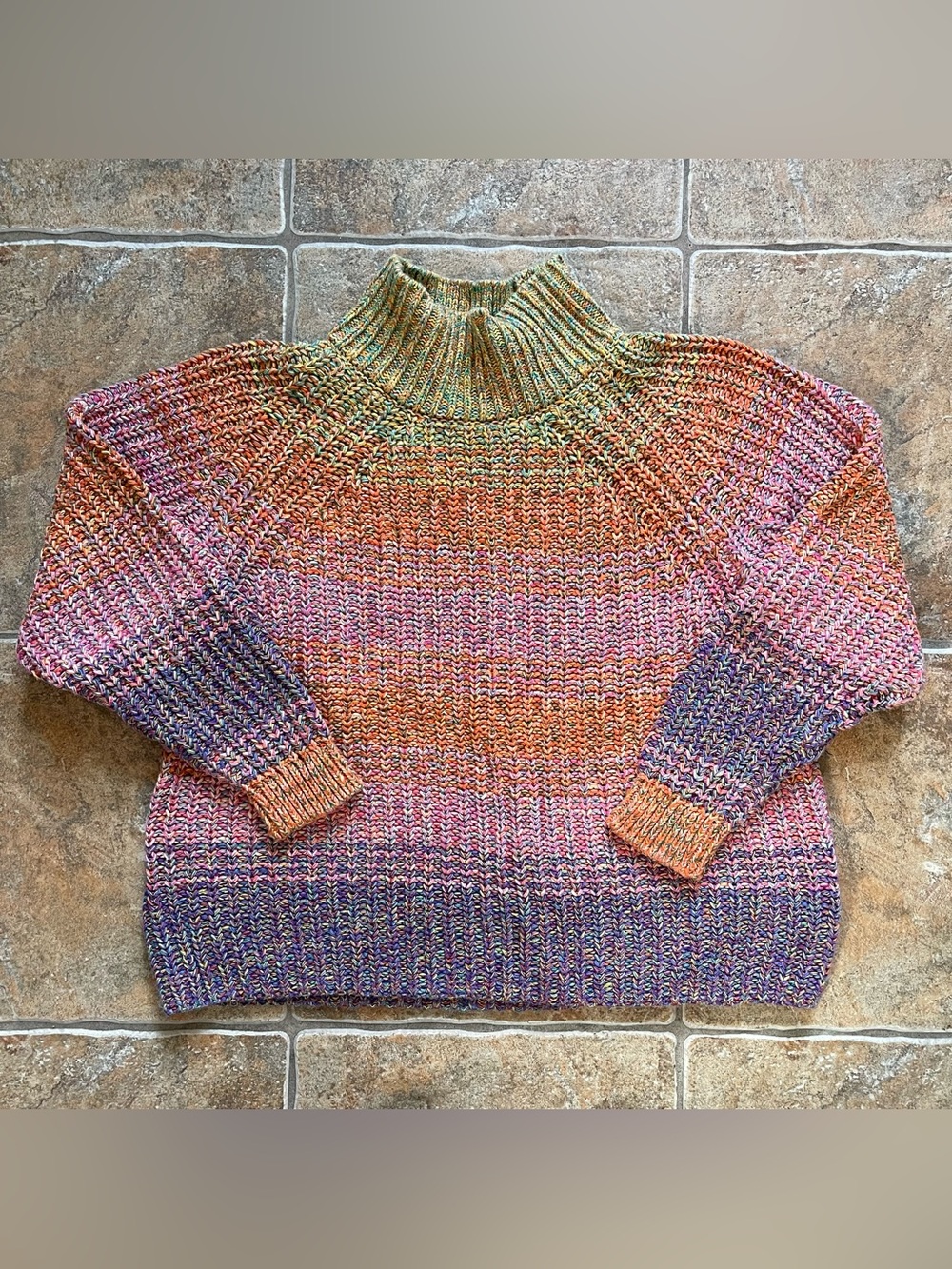 GAP Women’s Chunky Rib Knit Fisherman’s Turtleneck Sweater